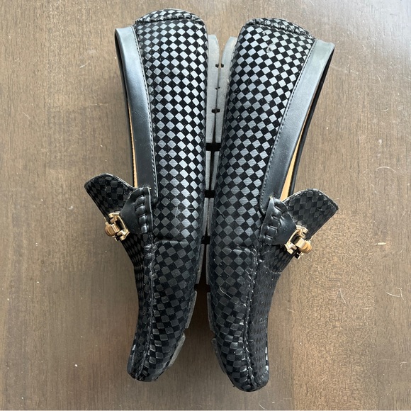 Gianni Checkered Faux Leather Loafers - Picture 4 of 7